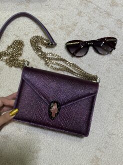 CHENZHIXIAN Original handcrafted bag with cowhide and lizard pattern 20cm