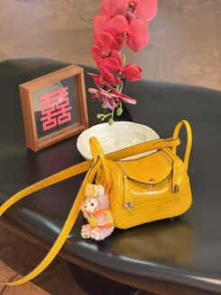 CHENZHIXIAN Original handcrafted bag with cowhide and lizard pattern 19cm