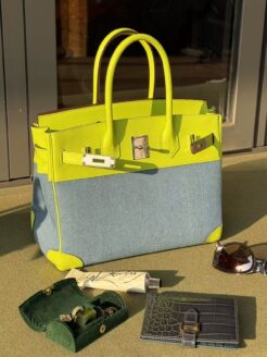 CHENZHIXIAN Original handcrafted bag with cowhide 30cm