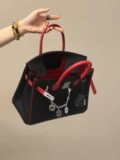 CHENZHIXIAN Original handmade bag with cowhide 30cm