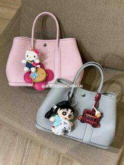 30 cm wax multicolor handbag（cowhide）